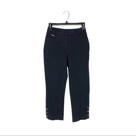 ST. JOHN SPORT Black Crop‎ Women’s Pants Size 0 - Picture 1 of 7